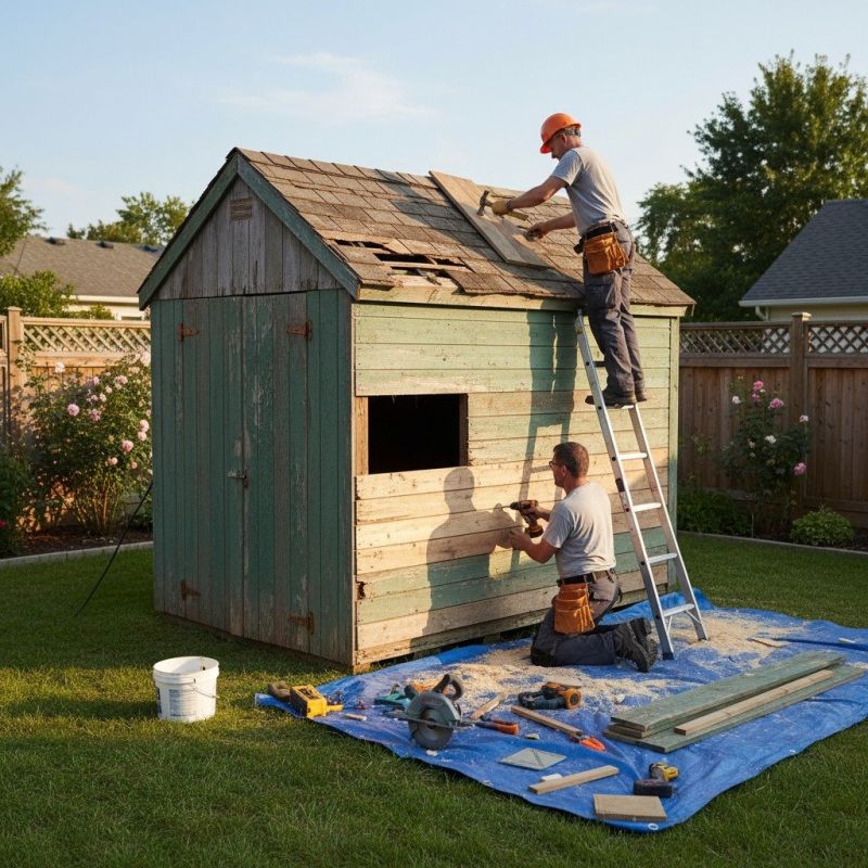 Local Wood Carport Repair pros at work