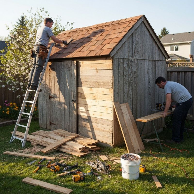 Wooden Carport Repair in Conroe, TX